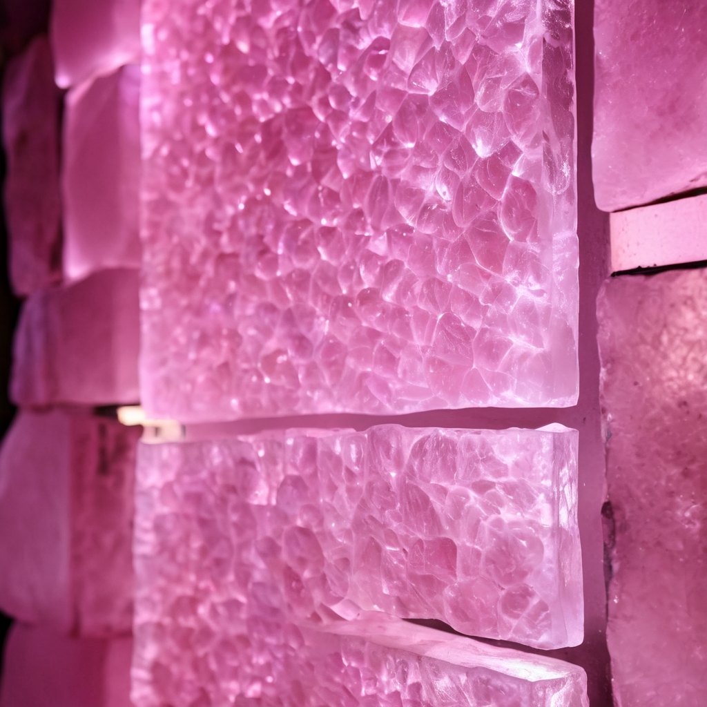 Painel Quartzo Rosa Retroiluminado
